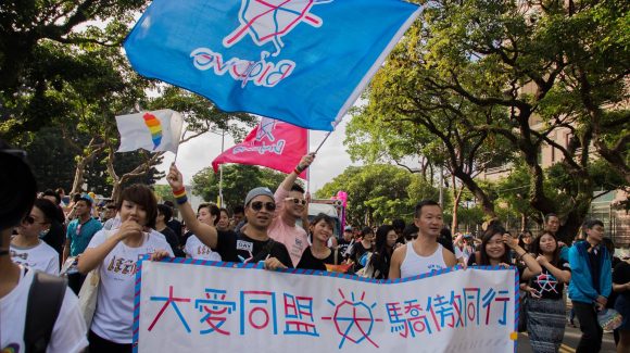 大愛同盟組團參加台灣同志遊行2017